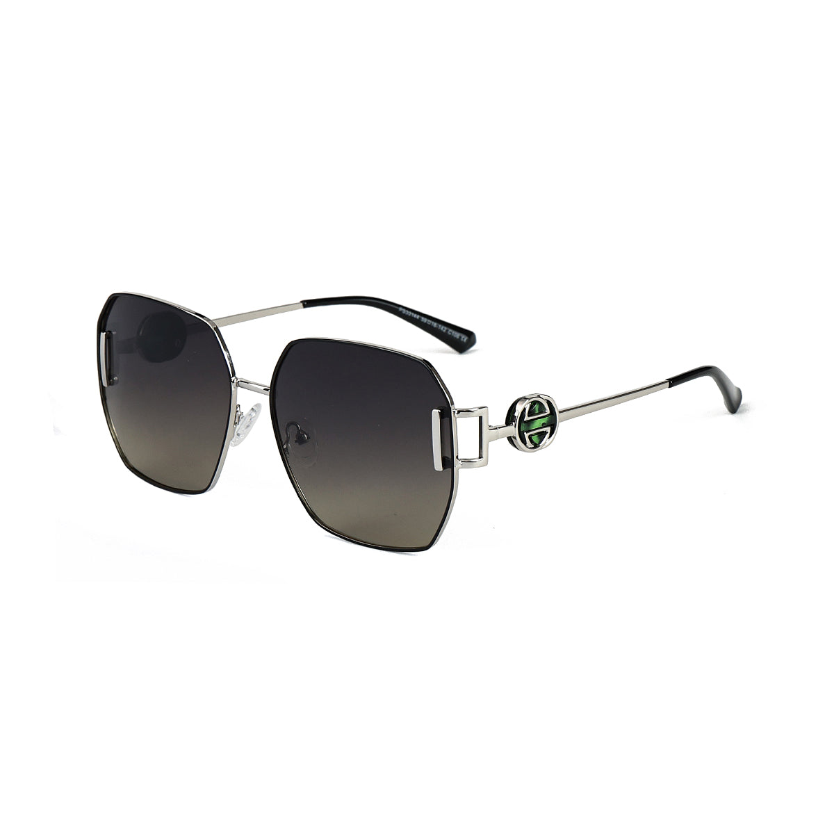 BLACK/SILVER/GREEN DC.GREY LENS