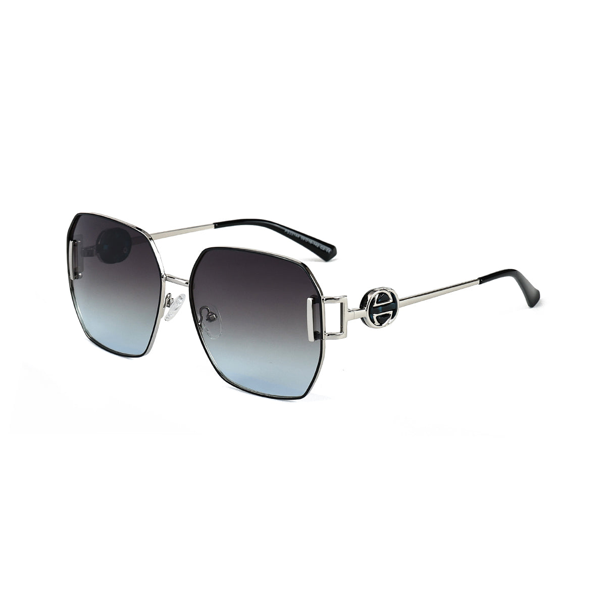 BLACK/SILVER/BLUE DC.BROWN LENS