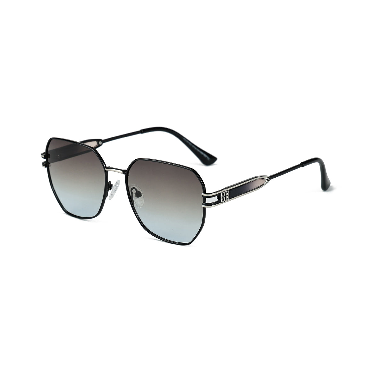 BLACK/SILVER/BLUE DC.BROWN LENS