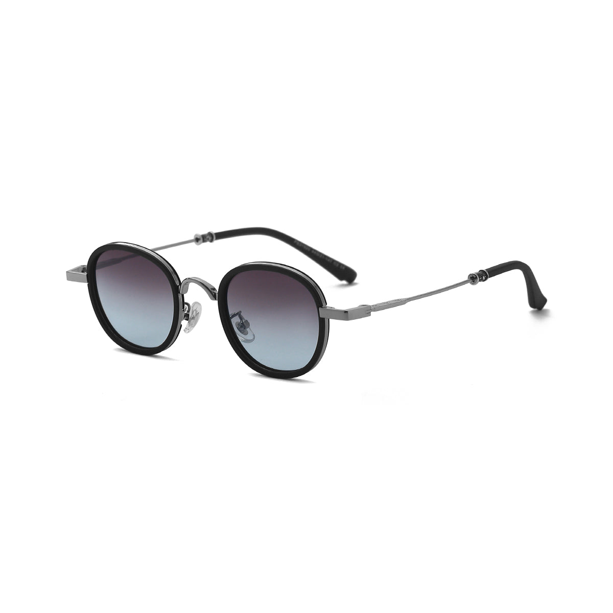 SILVER/BLUE DC.RED LENS