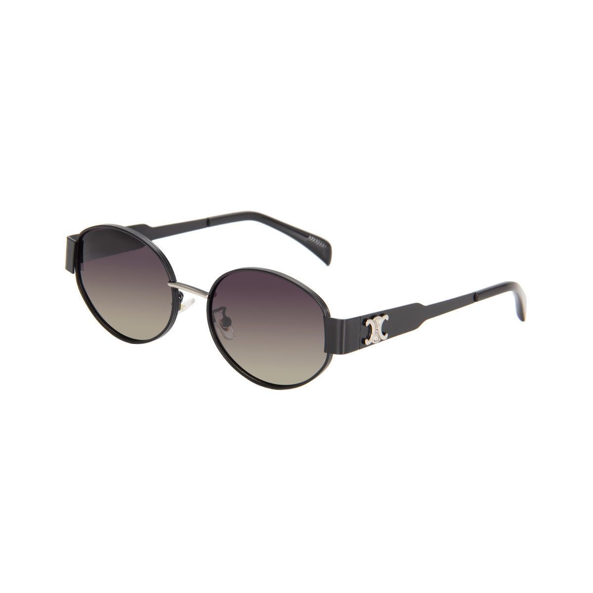 BLACK/SILVER/YELLOW DC GREY LENS