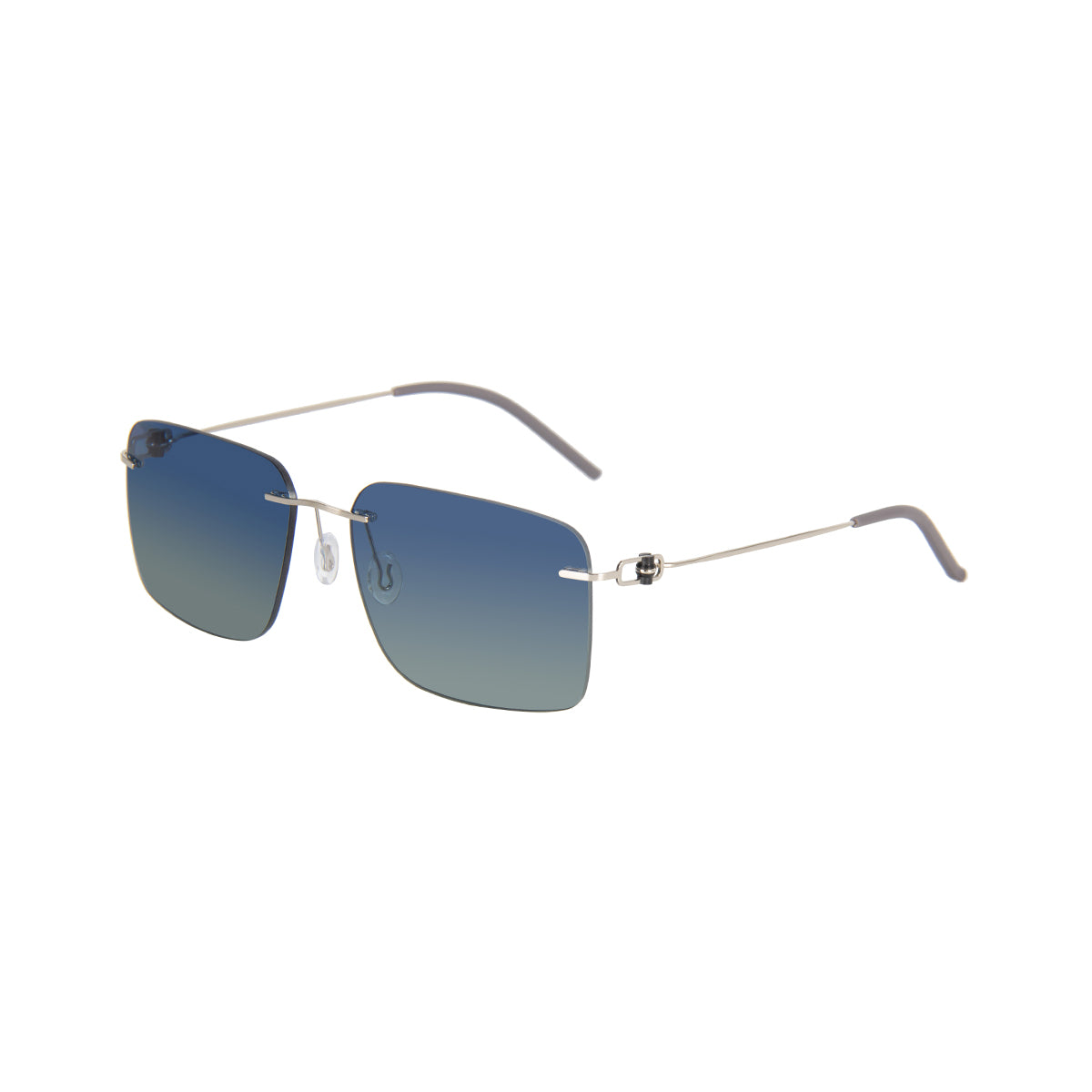 SILVER/BLUE LENS