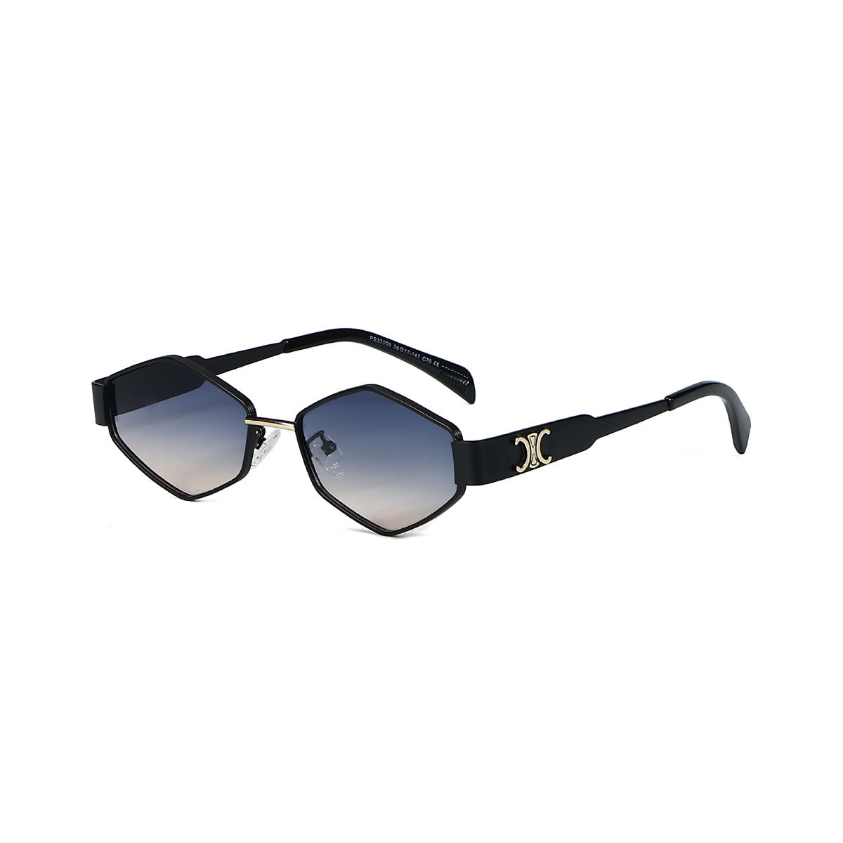 BLACK/DC.BLUE LENS